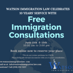 Watson Immigration Law 10th Anniversary