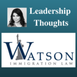 Tahmina Watson Leadership Thoughts