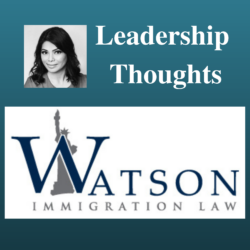 Tahmina Watson Leadership Thoughts